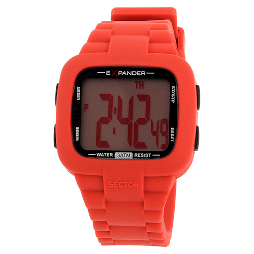 Image of Sport Watch Silicone med stål bagkasse Quartz Unisex ur fra Sector, R3251472315